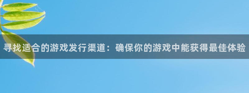 亿万28官网登录注册账号安全吗可靠吗：寻找适合的游戏发行渠道：确保你的游戏中能获得最佳体验