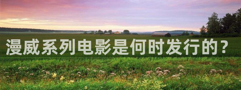 亿万28官网登录注册账号：漫威系列电影是何时发行的？