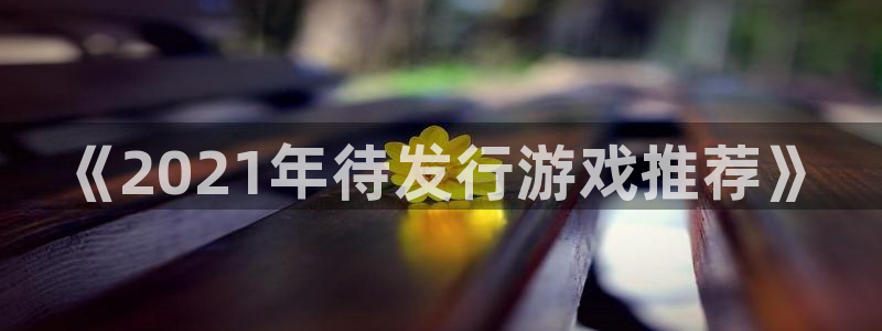 广东亿万28营销策划有限公司：《2021年待发行游戏推荐》