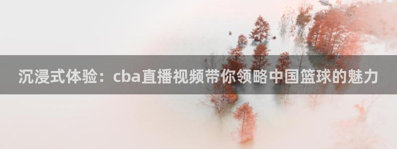 24直播网jrs：沉浸式体验：cba直播视频带你领略中国篮球的魅力